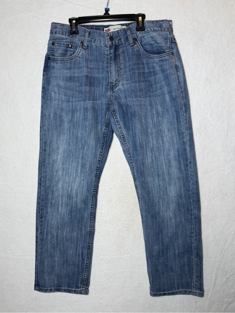 Levi's 505 Regular Fit Men's Jeans 32x27 Straight Leg Medium Wash Denim